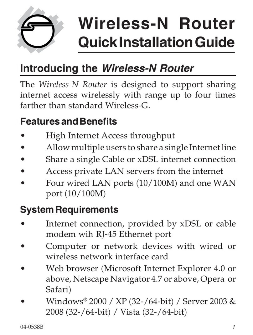 SIIG CN-WR0512-S1 Quick installation guide