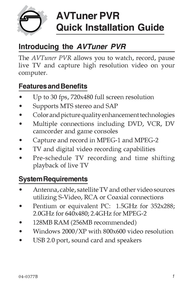 SIIG CE-AV0012-S1 Quick installation guide
