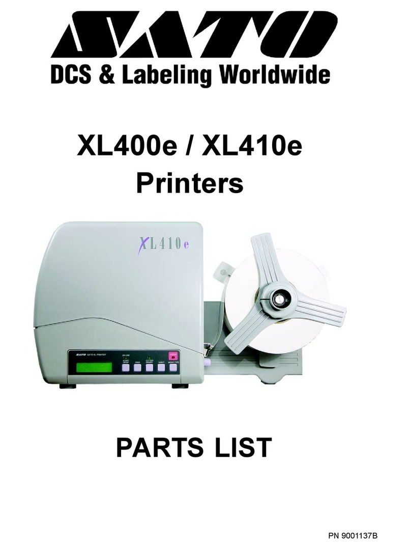 SATO XL400e User manual