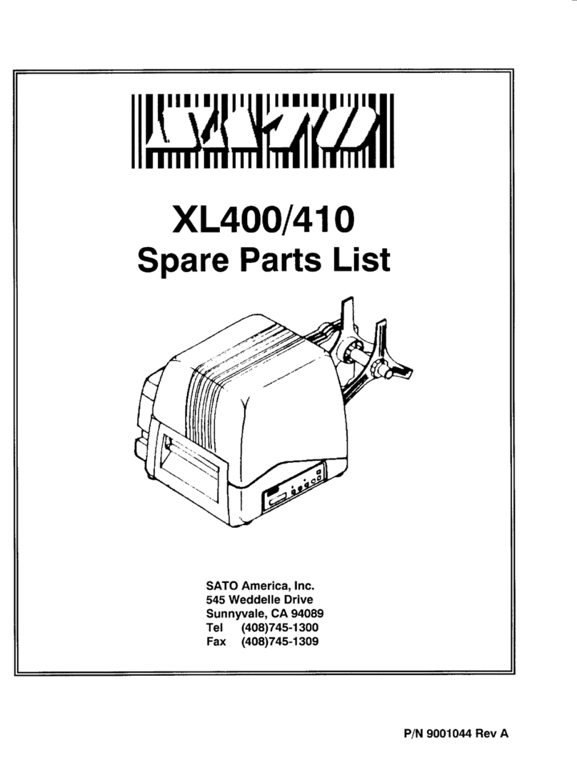 SATO XL400 User manual