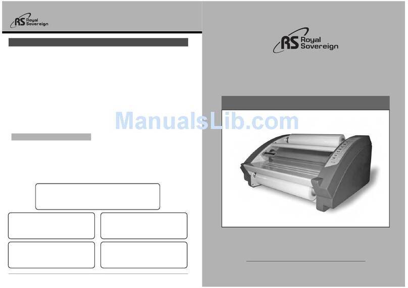 Royal Sovereign RSL-380 owner's manual