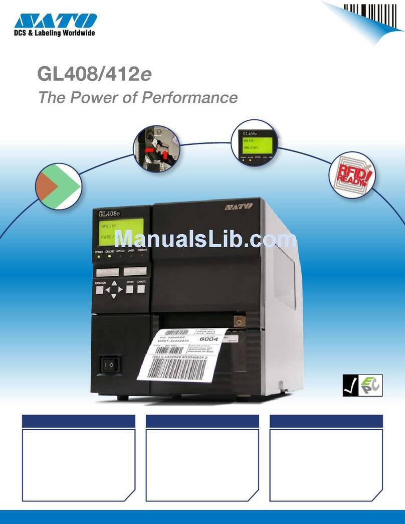 SATO GL408e User manual