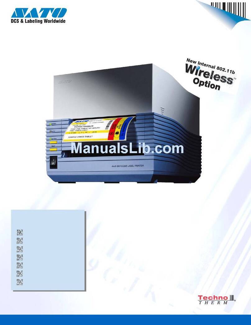 SATO CT 400 User manual