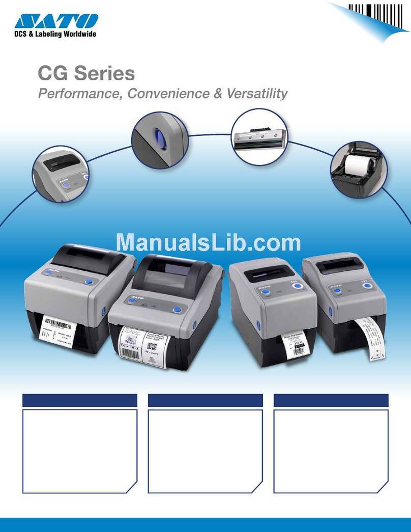 SATO CG208 DT/TT User manual