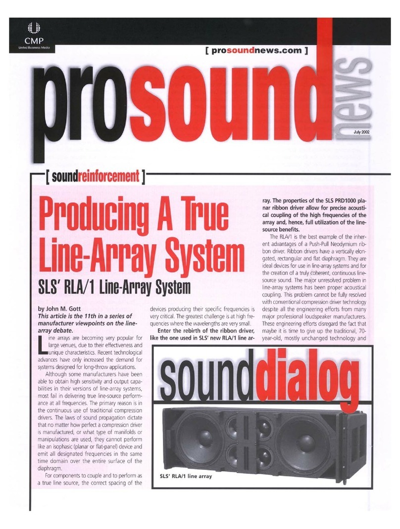 SLS Audio PRD1000 User manual
