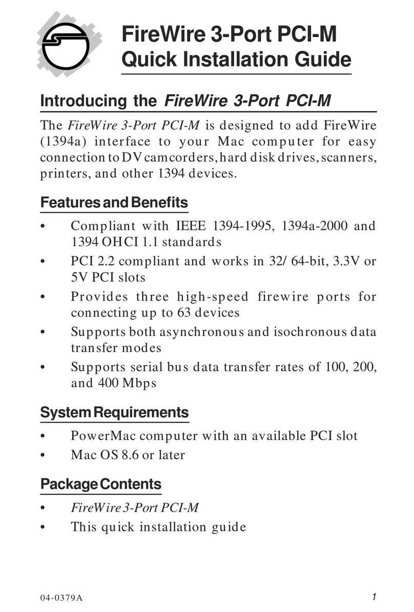 SIIG NN-400M12-S6 Quick installation guide