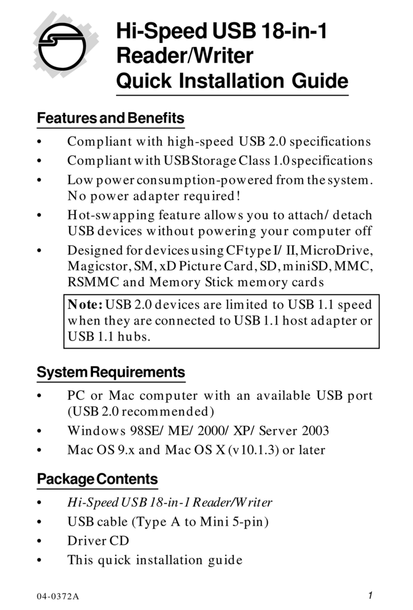 SIIG JU-PC1812-S1 Quick installation guide