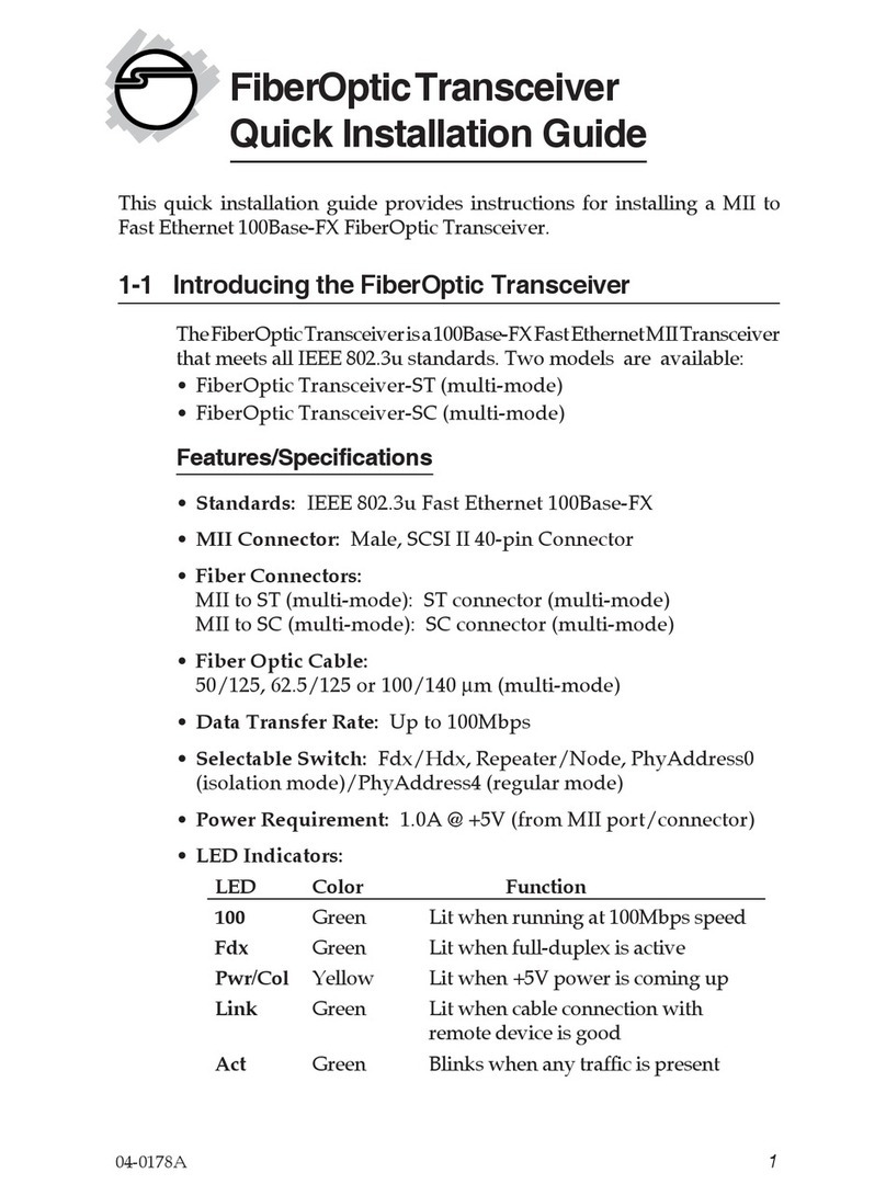 SIIG FE-TXSC11 Quick installation guide