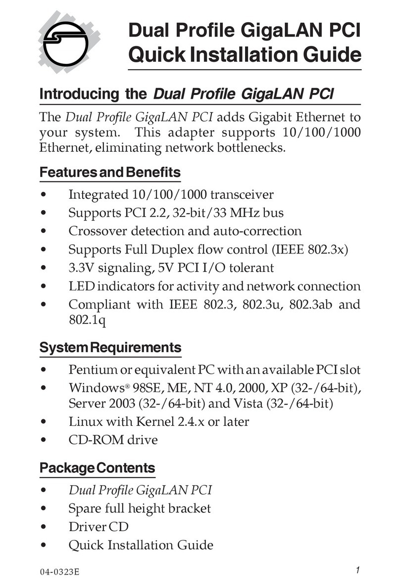 SIIG CN-GP1011-S3 Quick installation guide