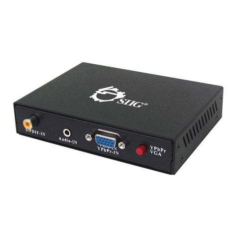 SIIG CE-VG0011-S1 Quick installation guide SIIG CE-VG0011-S1 Quick installation guide