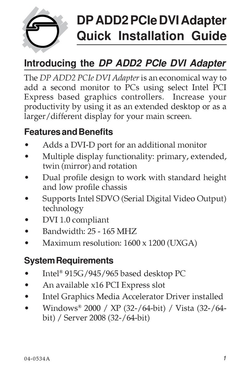 SIIG VV-CV0012-S1 Quick installation guide