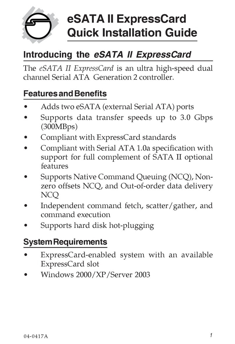 SIIG SC-SAE512-S1 User manual