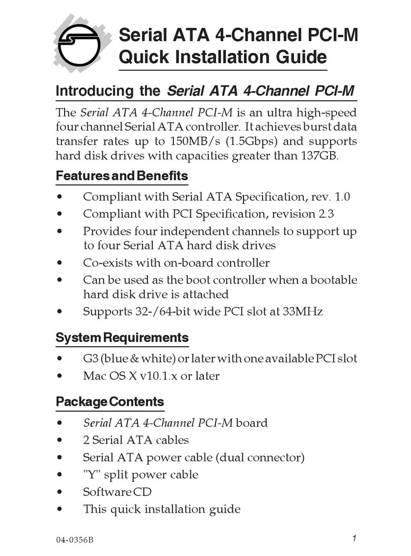 SIIG SC-SA4M12 User manual