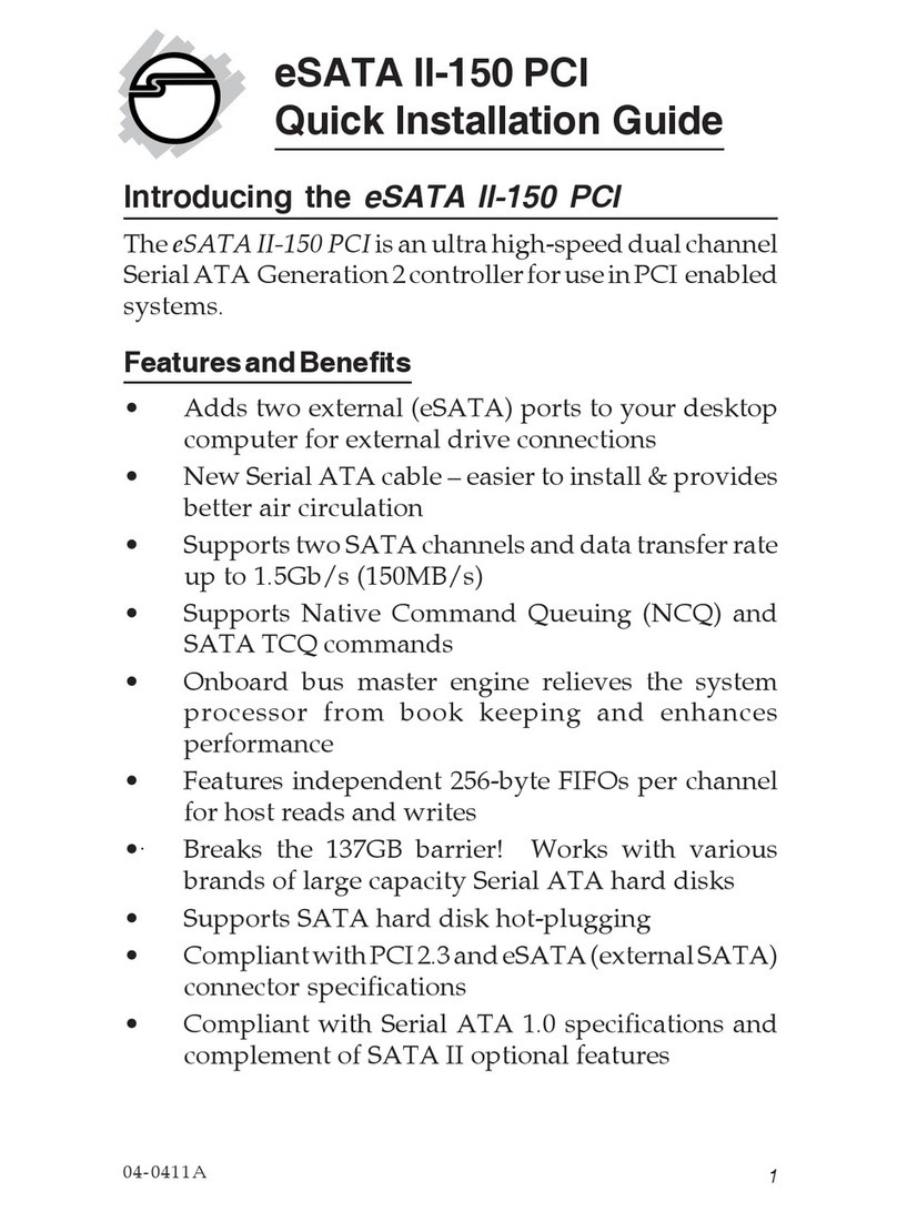 SIIG SC-SA2012-S1 Quick installation guide