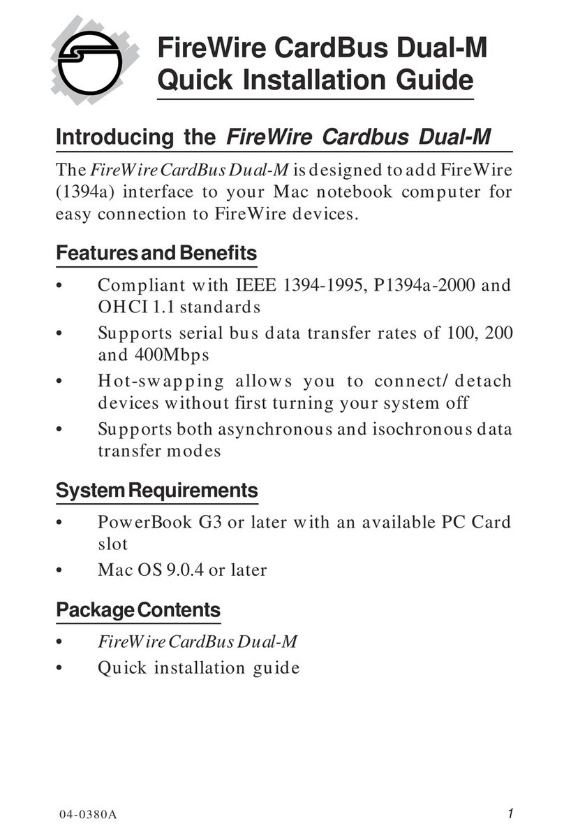 SIIG NN-PCMM12-S3 User manual