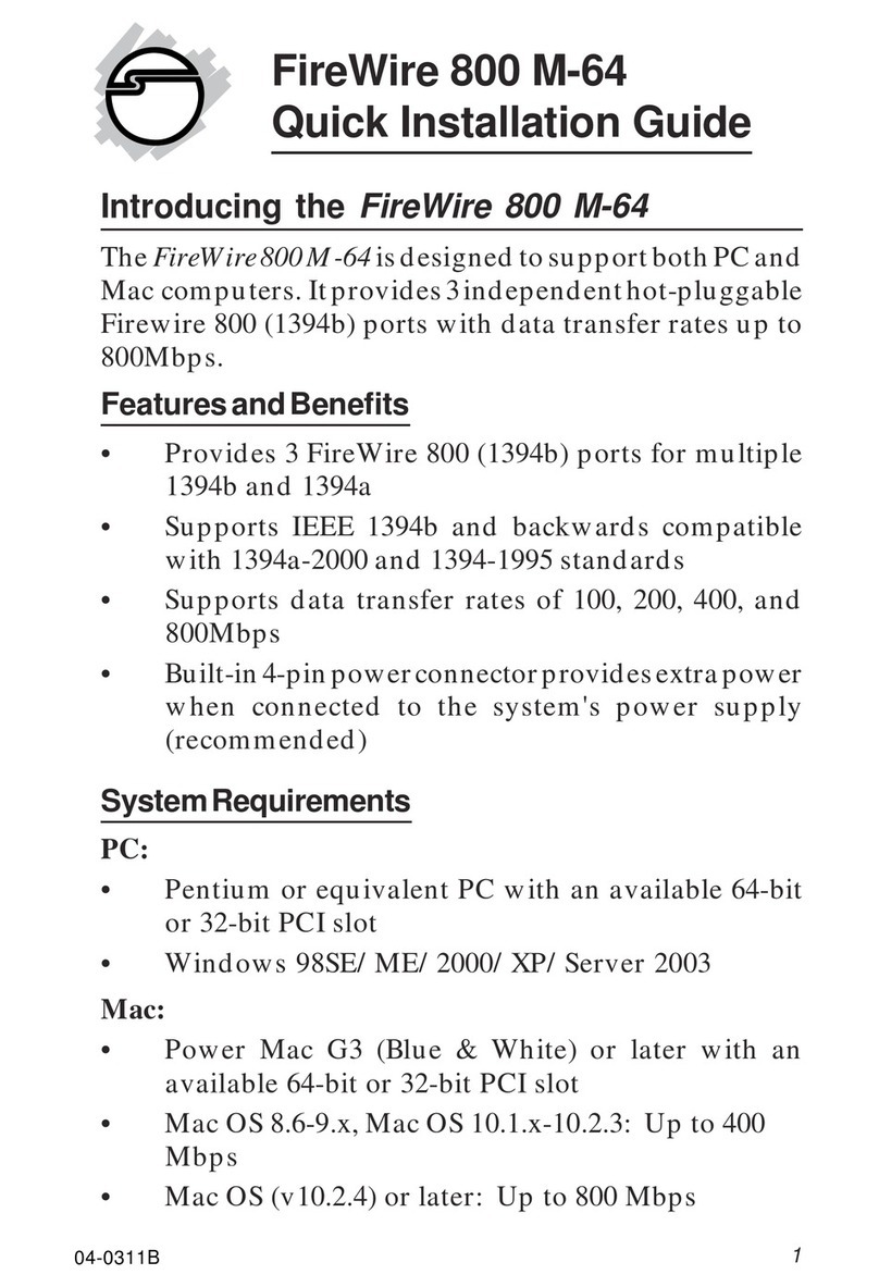 SIIG NN-83M012-S2 User manual