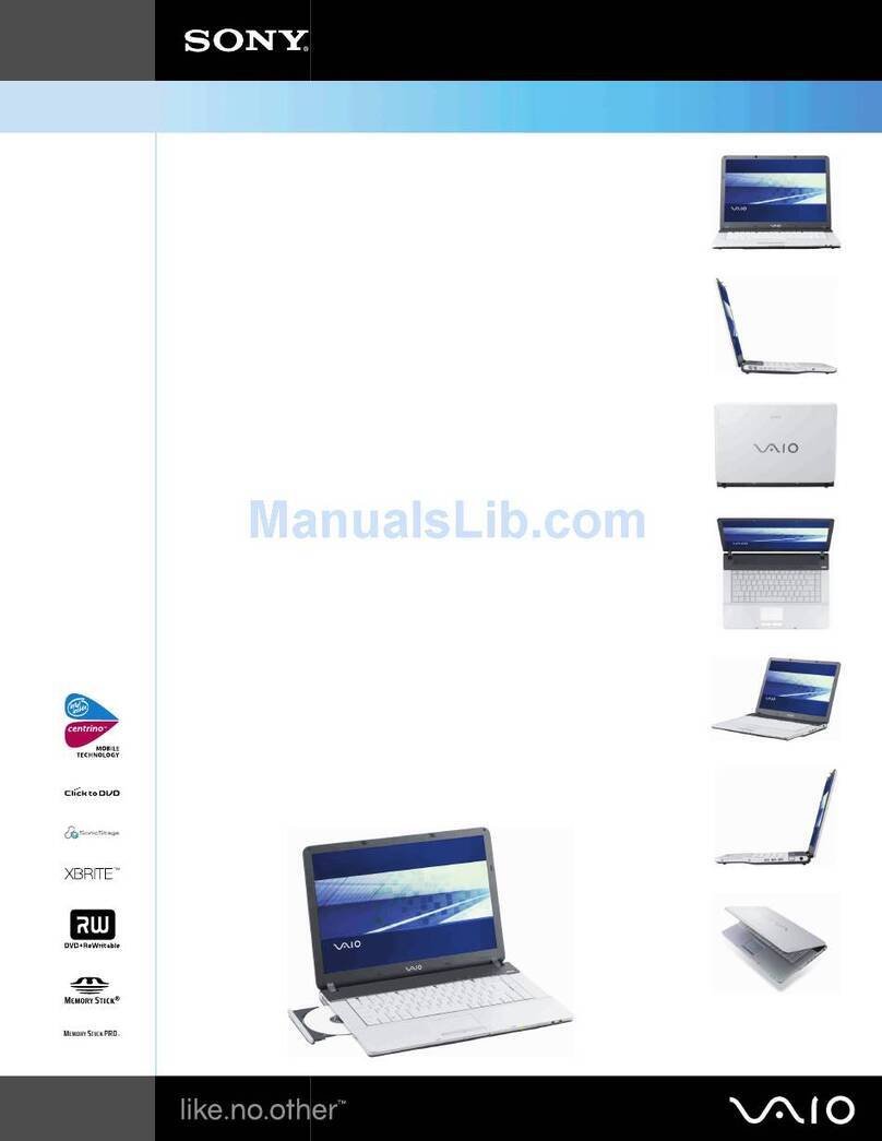 Sony VGN-FS8900P User manual