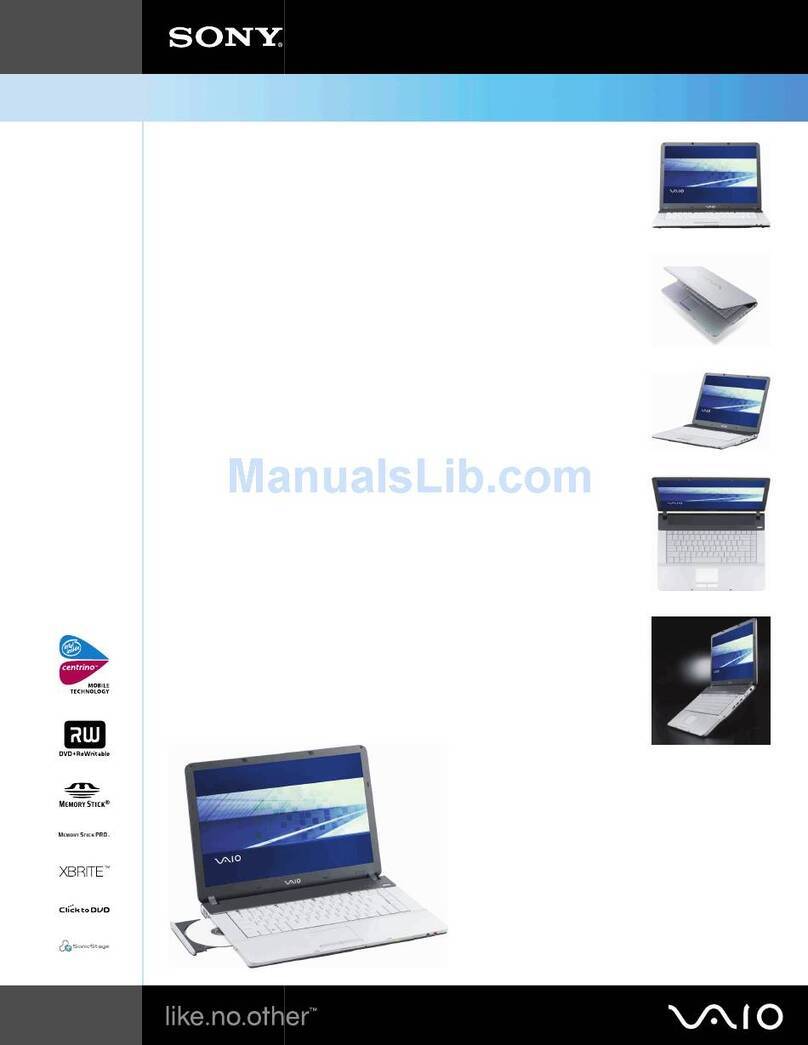 Sony VGN-FS850 Specifications