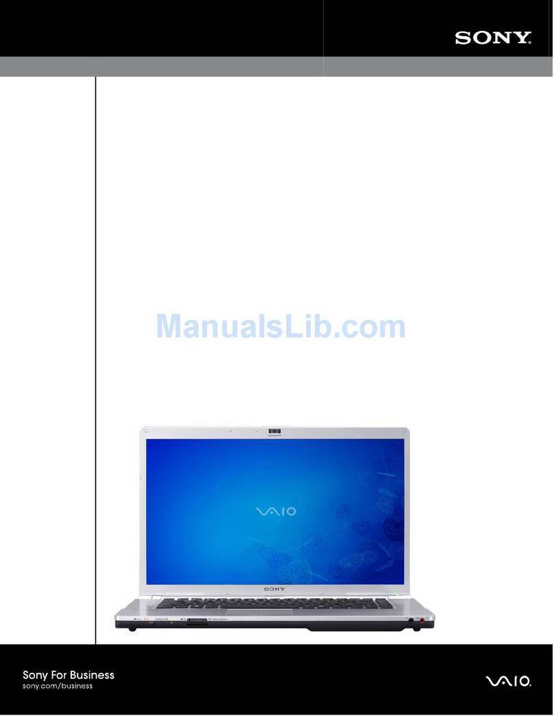 Sony VGNFW590FSB User manual