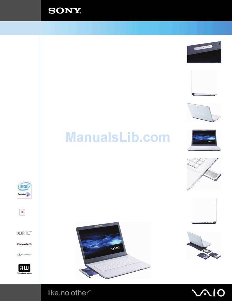 Sony VGN-FE590 Specifications