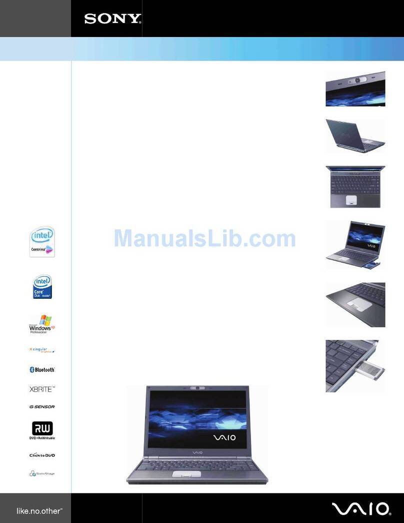 Sony VGN-SZ280P User manual