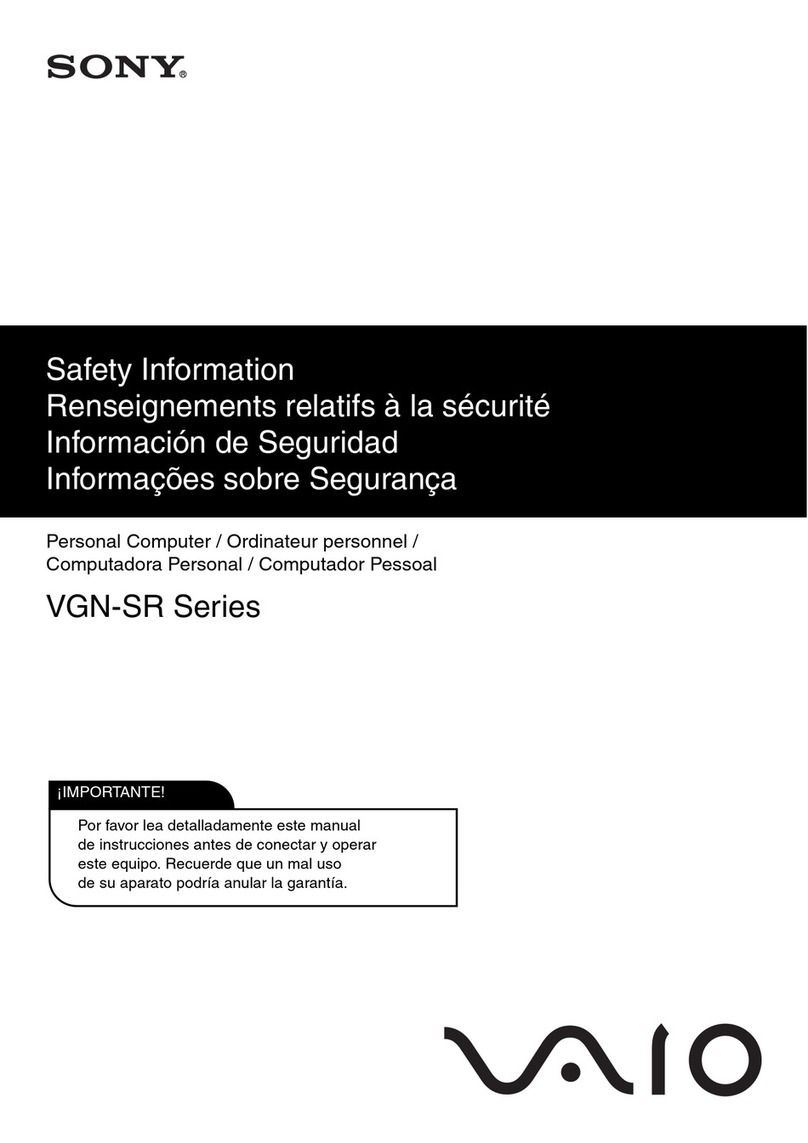 Sony VGN-SR510G Original instructions