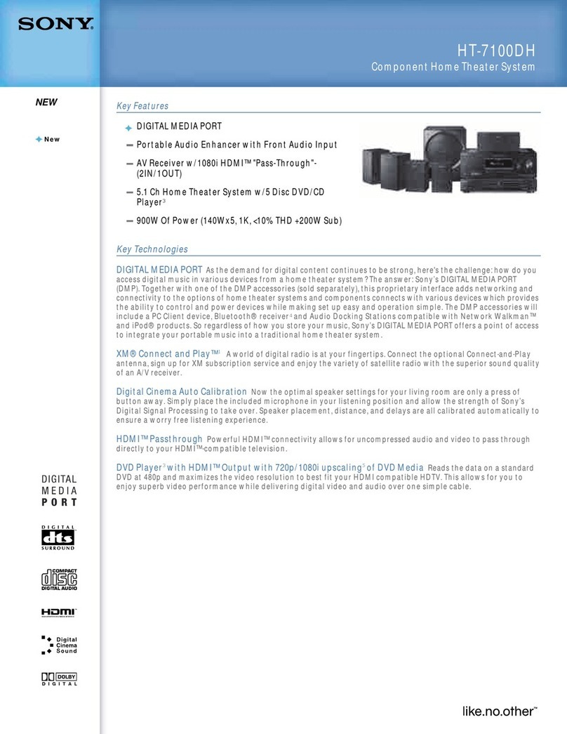 Sony HT-7100DH brochure