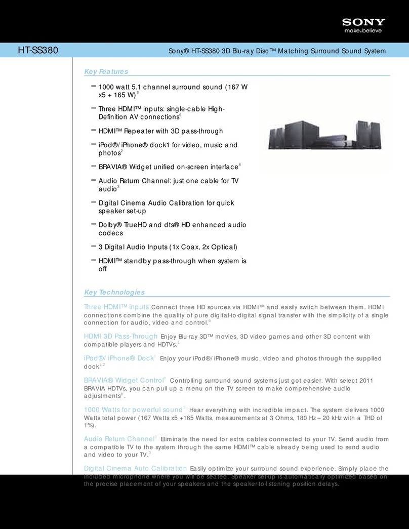 Sony HT-SS380 User manual