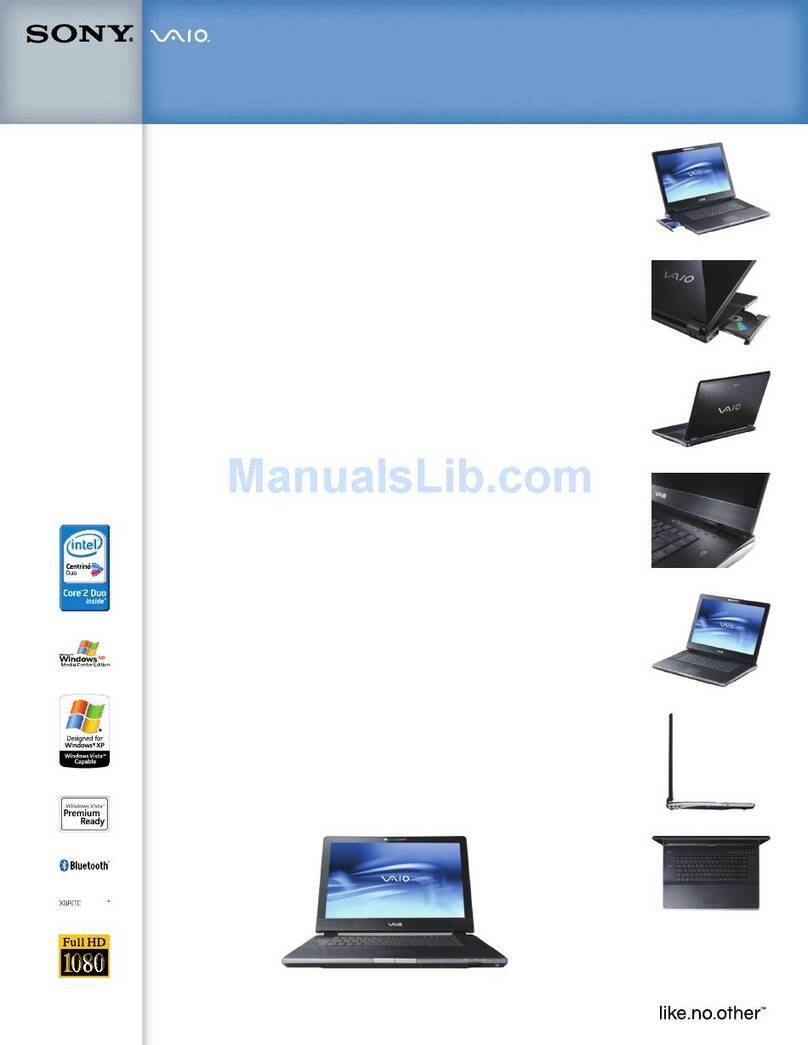 Sony VGN-AR250G Specifications