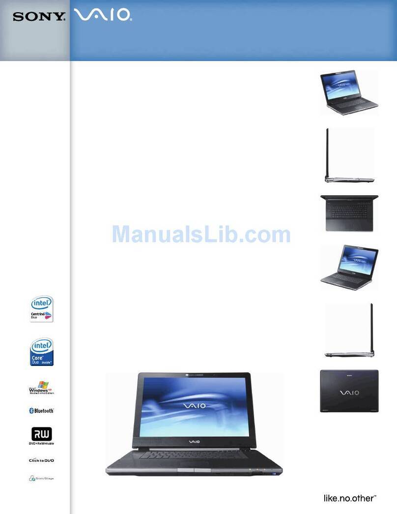Sony VGN-AR170GX1 Specifications