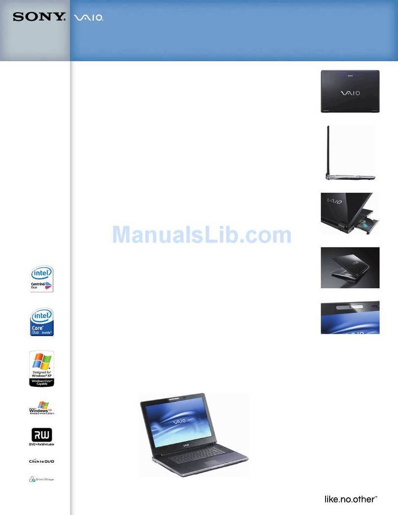 Sony VGN-AR130G - VAIO AR Digital Studio User manual
