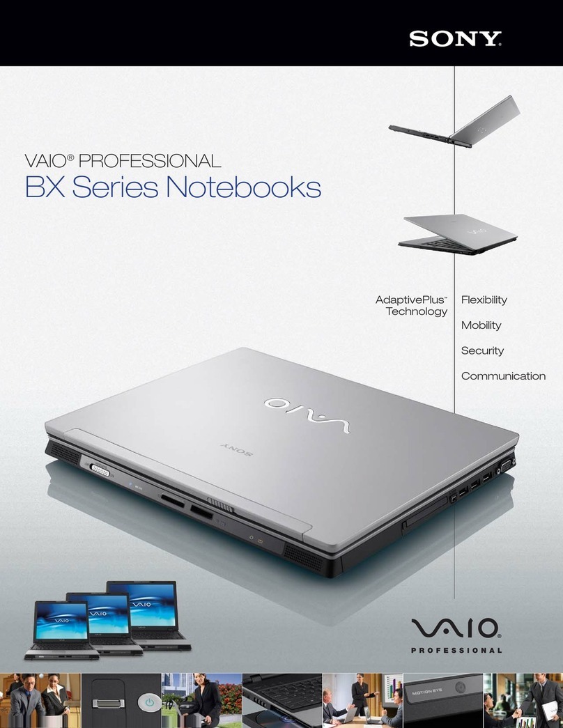 Sony VGN-BX540 brochure