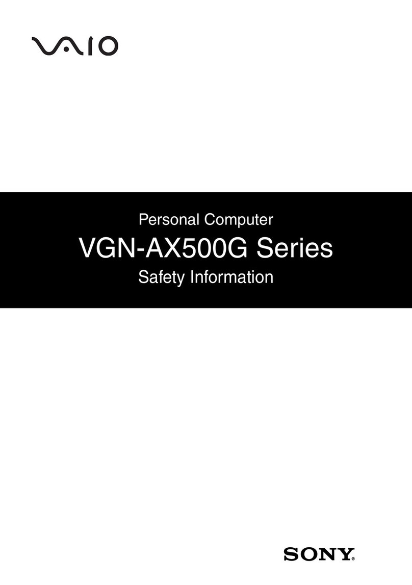 Sony VGN-AX570G - VAIO - Pentium M 1.86 GHz Original instructions