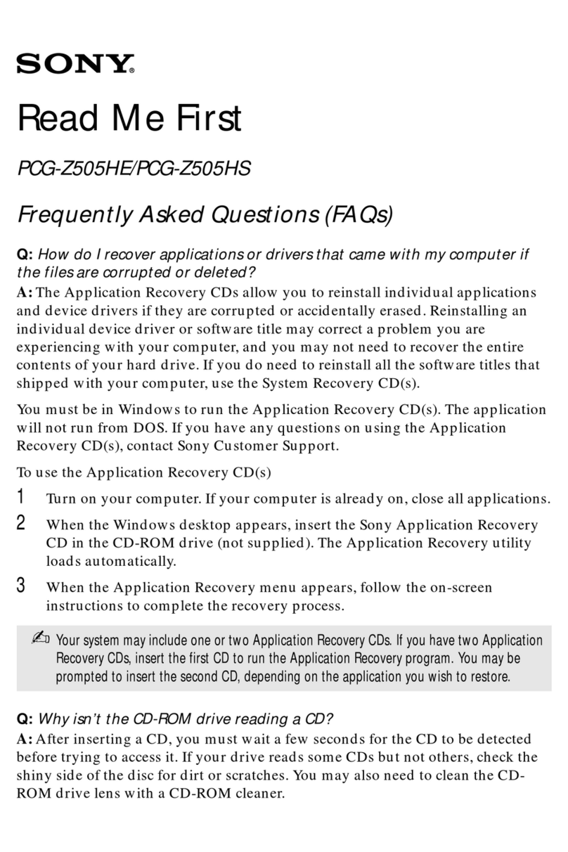 Sony PCG-Z505HE, PCG-Z505HS Frequently asked questions
