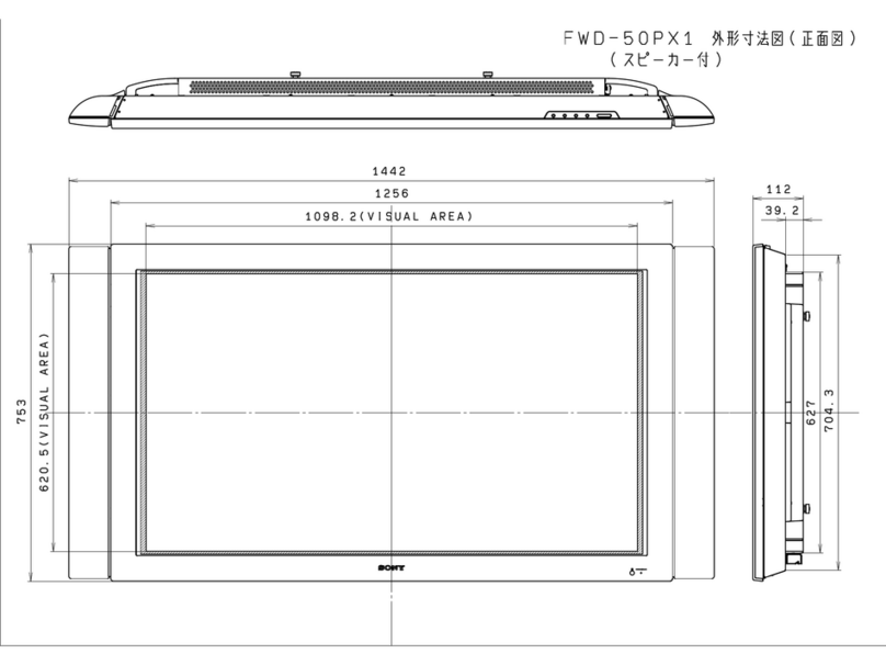 Sony SS-SP50FW Dimensions
