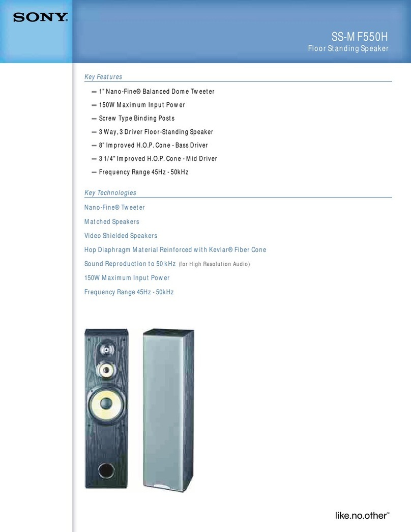 Sony SS-MF550H User manual