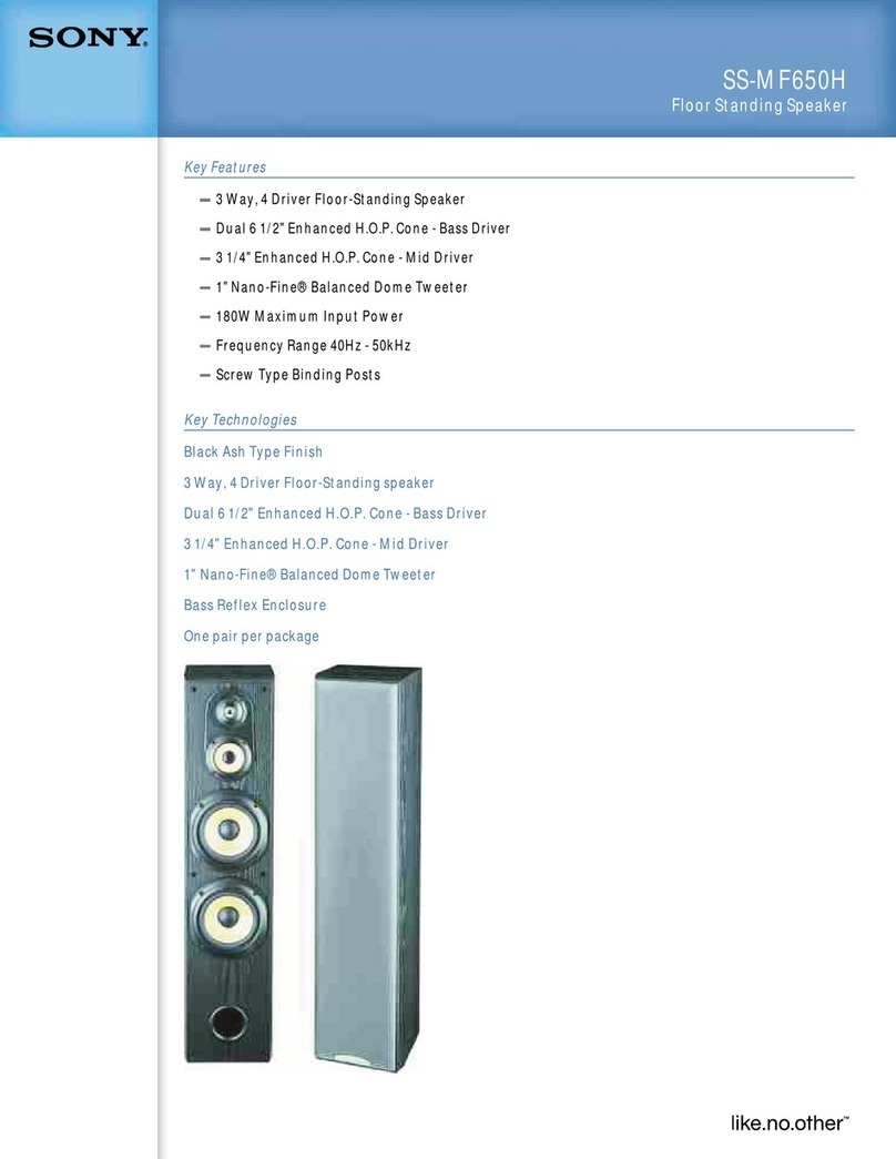Sony SS-MF650H User manual
