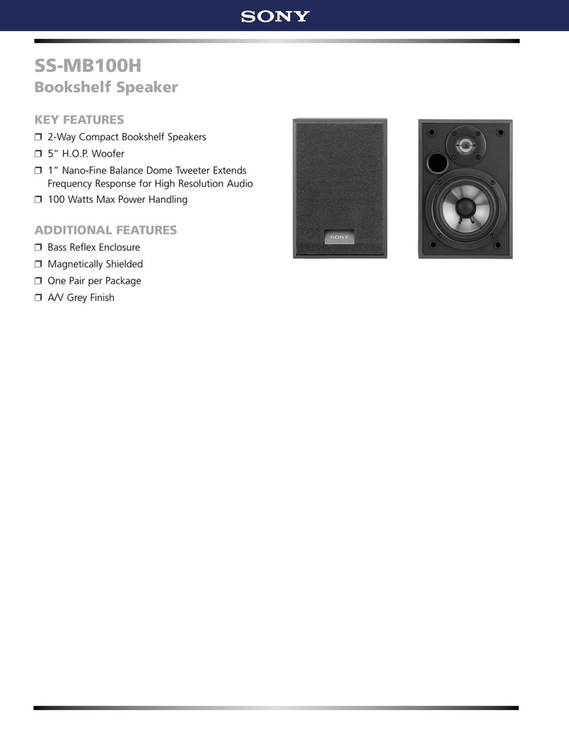 Sony SS-MB100H Features