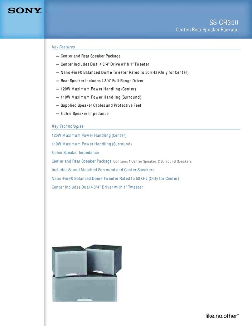 Sony SS-CR350 User manual