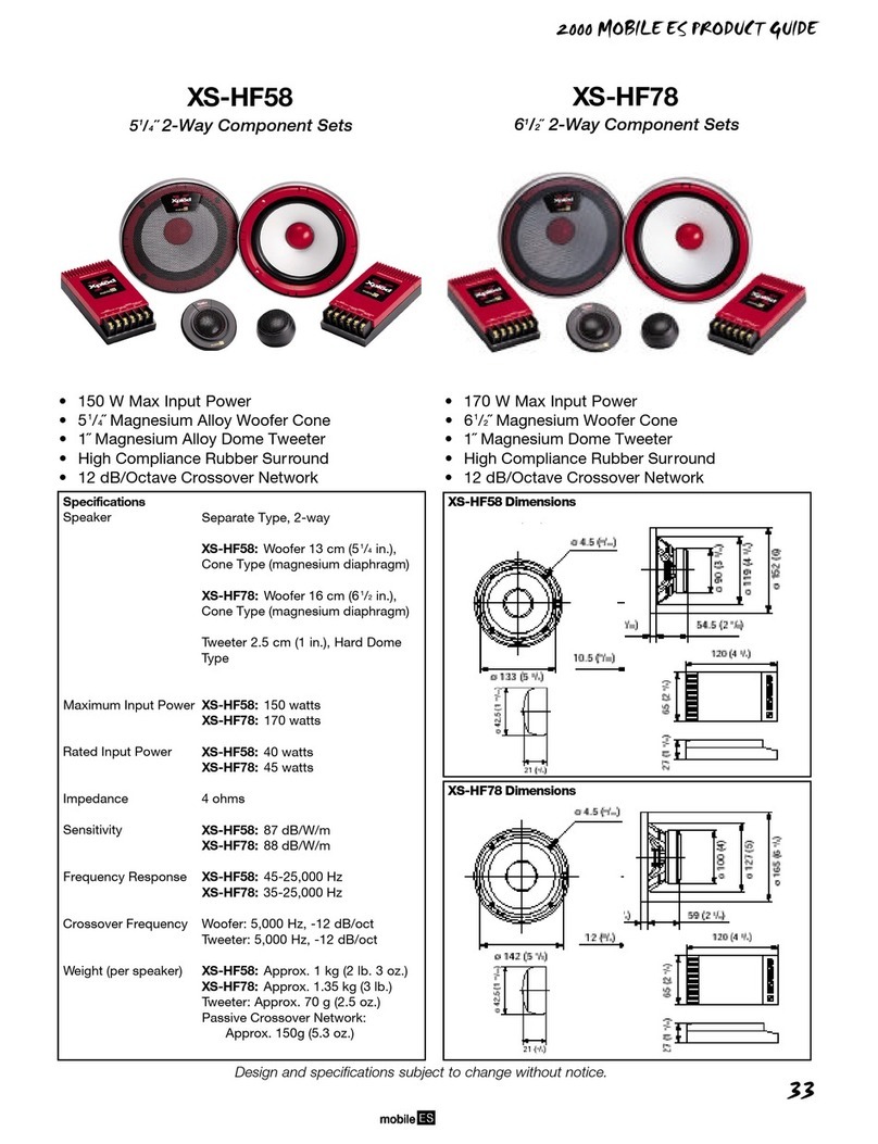 Sony XS-HF58 Product guide