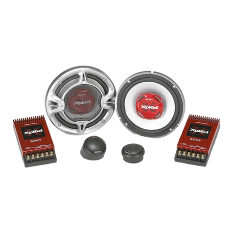 Sony XS-HF500G Installation/connections