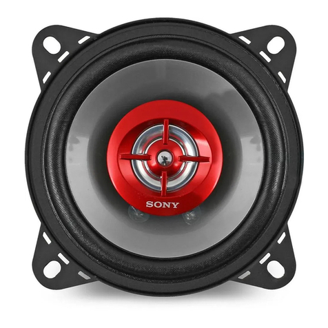 Sony XS-GF1022X Installation/connections