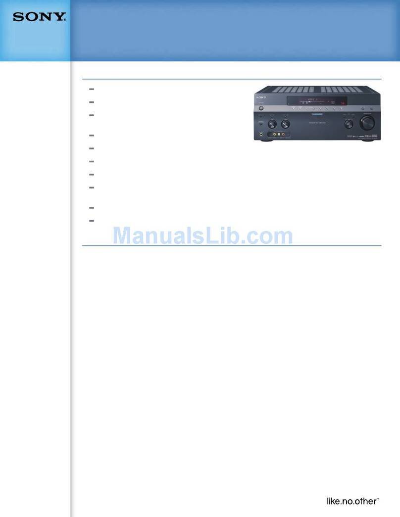 Sony STR-DG1000 - 7.1 Channel Surround Sound A/v... Specifications