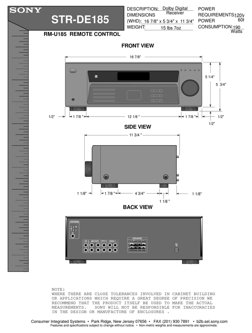 Sony STR-DE185 User guide