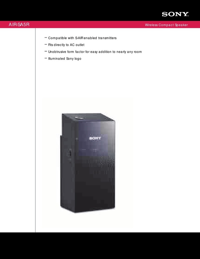 Sony Altus AIR-SA5R Specifications