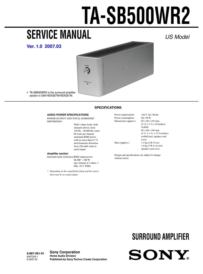 Sony TA-SB500WR2 User manual