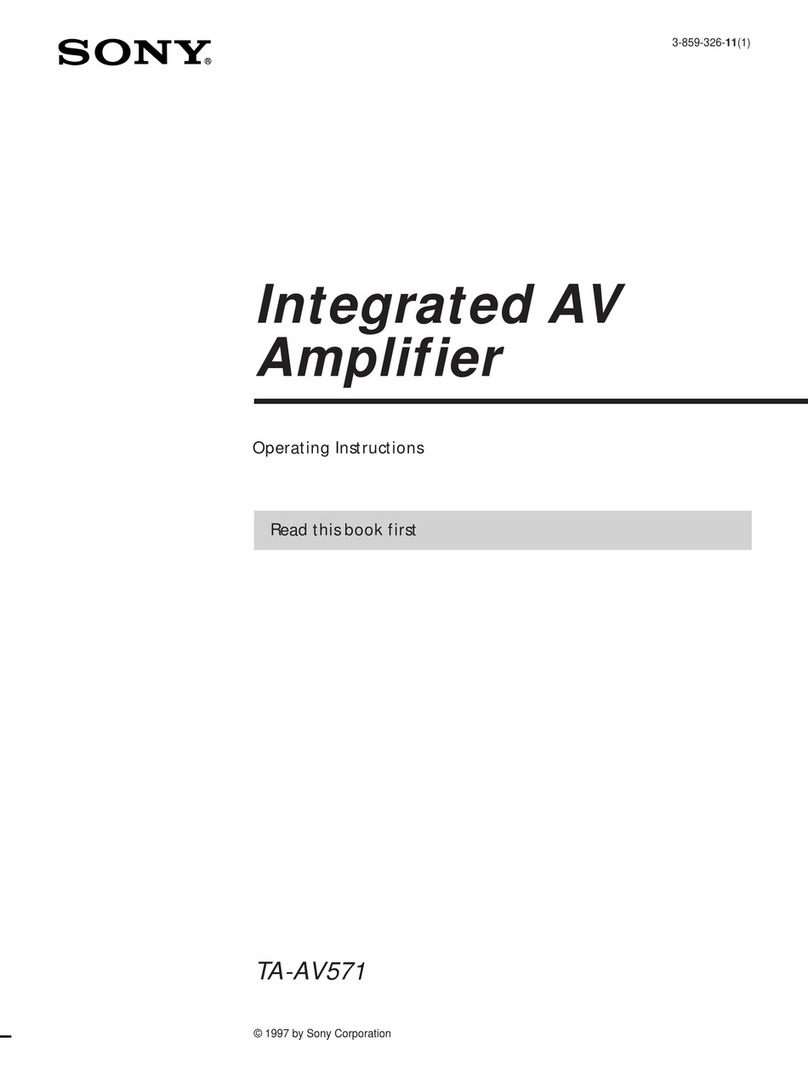 Sony TA-AV571 - Integrated A/v Amplifier User manual