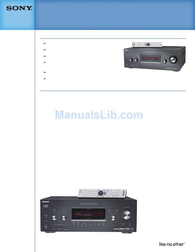 Sony STR-DG800 User manual