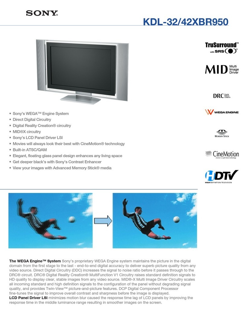 Sony BRAVIA KDL-32XBR950 User manual