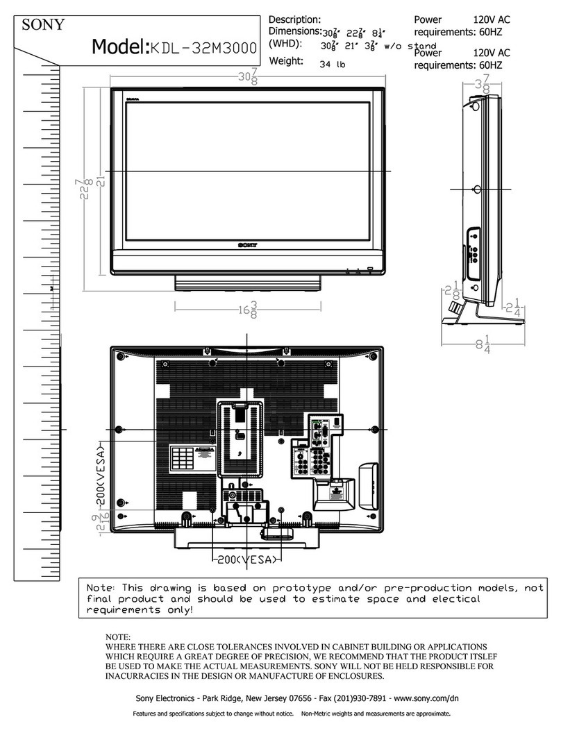 Sony BRAVIA KDL-32M3000 Guide